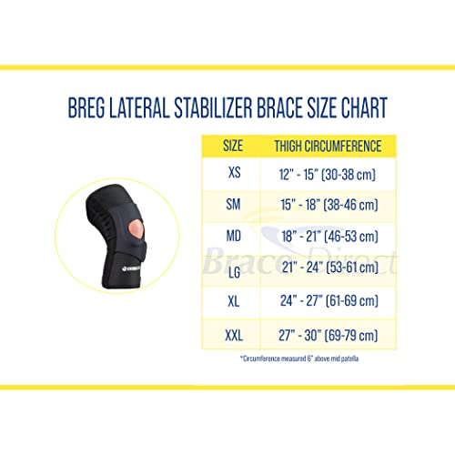Breg Airmesh Lateral Stabilizer Knee Brace (Right Knee, X-Large) #TOP4