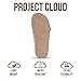 Project Cloud 100% Genuine Leather Sandals For Women - Platform Sandals Memory Foam Insole Non Slip Womens Sandals with adjustable straps - Wedge Sandals for Women 2026 (Silverstar, WHEASUEDE, 10)