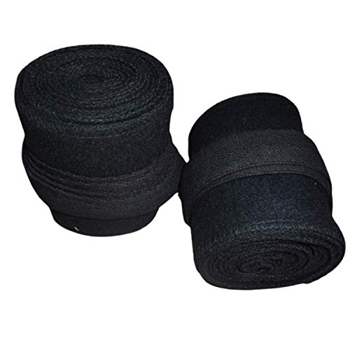 warreplica WW1 US M1910 Putties Leggings Wraps Black Color One Pair – Authentic Wool Leg Wraps for Military Reenactment, Historical Costumes, Outdoor, Hiking, Camping, Durable, Easy to Wear