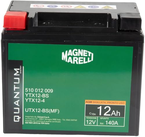 Batteria Quantum-Marelli 12Ah Agm C/Acido-S/Manutenzione - 2