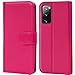 Produktbild Conie Handyhülle für Samsung Galaxy S20 FE Hülle, Premium PU Leder Flip Schutzhülle klappbar für Samsung Galaxy S20 FE Tasche, Pink