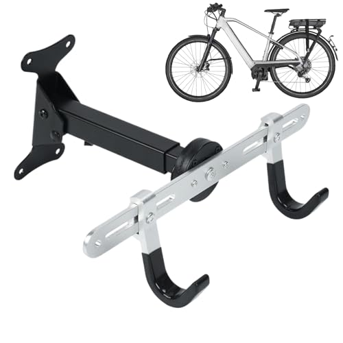 Accroche-Vélo Mural Rack à Crochets Modulable pour Organisation Garage