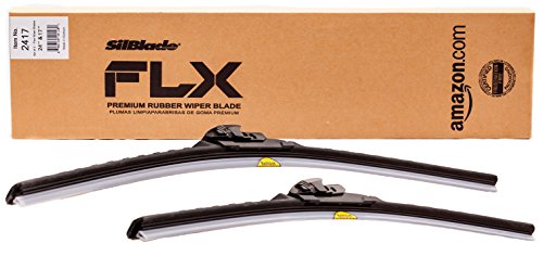 SilBlade FLX 2417 Premium Beam Wiper Blade Set - 24"/17" | Fits various models of Acura, Chevrolet, Dodge, GMC, Infiniti, Isuzu, Lexus, Toyota