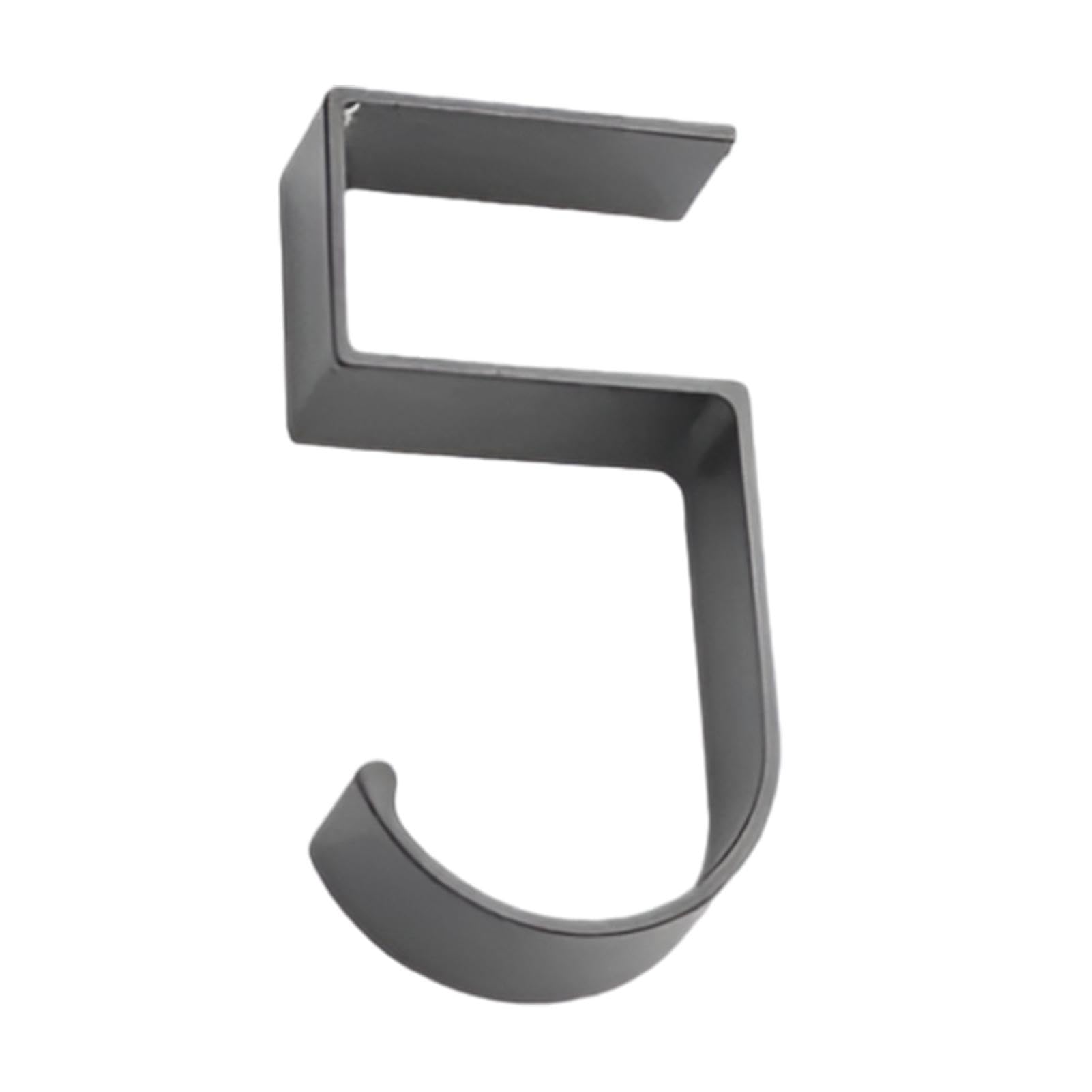 Purse Table Hook - Backpack Hanger, Movable Table Rack No Drill Hanger, No Drill Metal Headphone Holder, Heavy Duty Metal Bag Clip Portable Purse 5-Shaped Hook for Living Room, Kitchen, Table, Cabinet