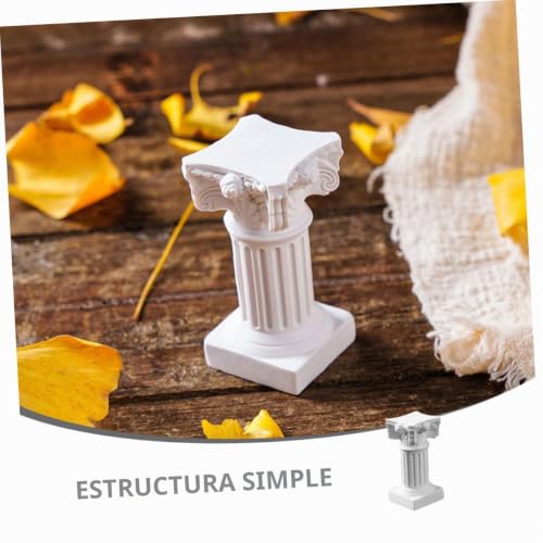 Miniatura 5 de Portavelas De Columna Romana Antigua, Candelabro De Pilar Griego Para Decoración De Mesa, Decoración De Casa De Muñecas, Decoración Del Hogar, Accesorio De Fotos Y Adorno De Escritorio