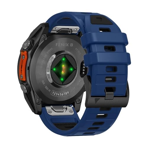 [�����ȓX] QuickFit 26mm 22mm �c�[�g���V���R���o���h �ɓK��Garmin Fenix E 8 7 7X 6 6X 5 5X/Epix Pro 47mm 51mm/Enduro 3 �X�g���b�v�u���X���b�g(Blue Black,26mm