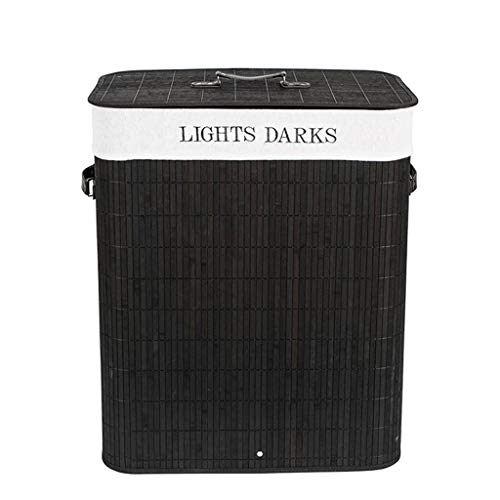 Bote de basura de bambú ZAW rectangular para cocinas y dormitorios 1