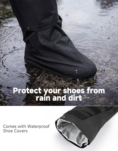 KEMIMOTO Men's Waterproof Cycling Rain Pants