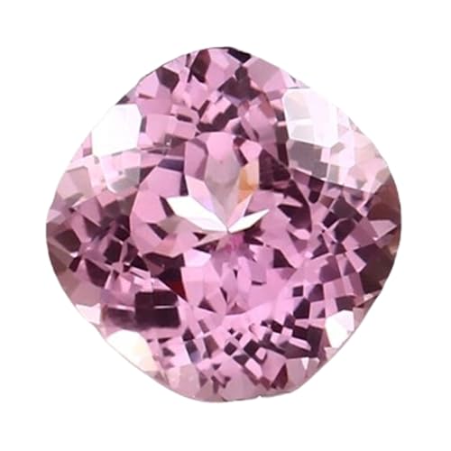 Morganite naturelle de Madagascar en taille coussin 12,6 mm pour création de bijoux uniques