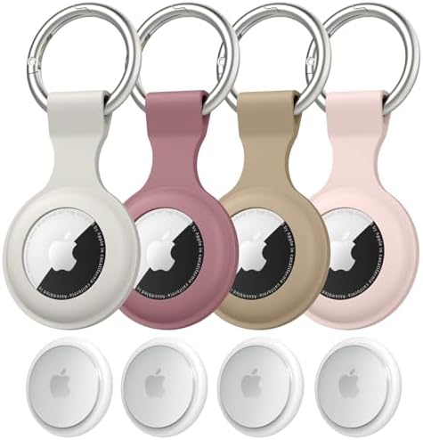 4 Pack Airtag Case Holder for Apple Air Tag, Airtag Case with Ant...