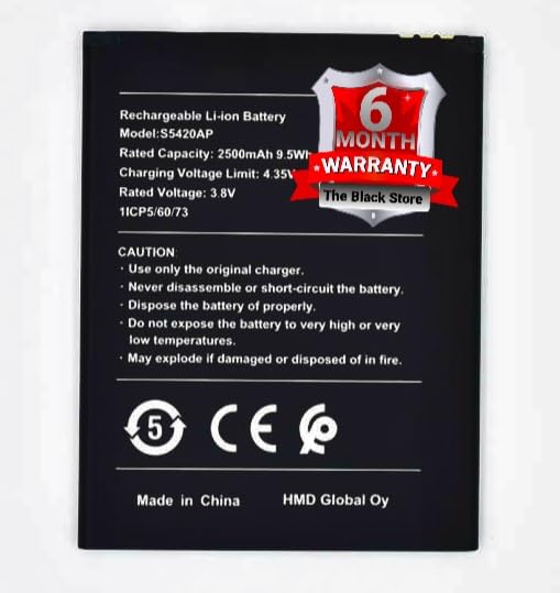 Image of Original S5420AP Battery Compatible for Nokia C1 TA-1165 (2500mAh) with 6 Months Warranty