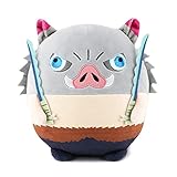 ZIFUNMUR Anime Plush Doll Toy Tanjirou Nezuko Stuffed Plushie Figures Keychain Decoration Kids Gifts Halloween Cosplay Props (Hashibira Inosuke, 20cm/7.87inch)