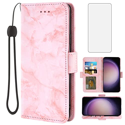 Coque Samsung S23 5G Asuwish pour éviter les rayures d'écran avec étui portefeuille