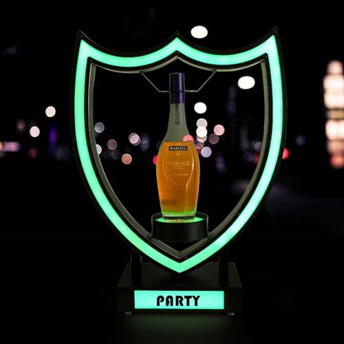 Soporte para botellas LED acrílico para 750ml miniatura 5