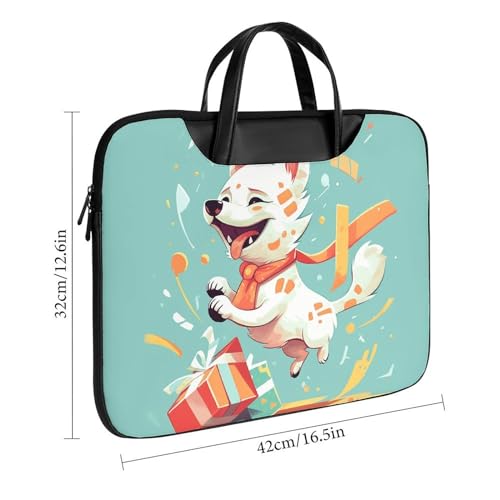 Maletín para portátil impermeable 17 pulgadas estilo Dog Holding Gift miniatura 3