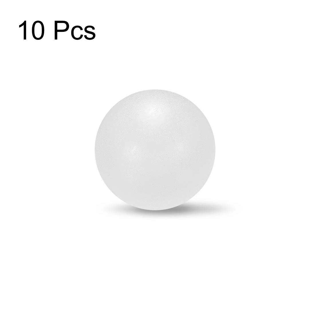 sourcing map Bolas de plástico sólido de PP de 18mm, Rodamiento de bolas de precisión 10 unidades