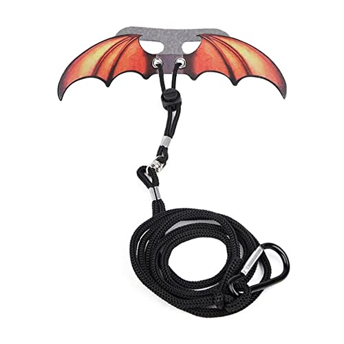 Image of DONGKER Bearded Dragon Leash Harness,3 Size Adjustable Leather Lizard Wing Harness Leash for Lizard Amphibians Small Animals