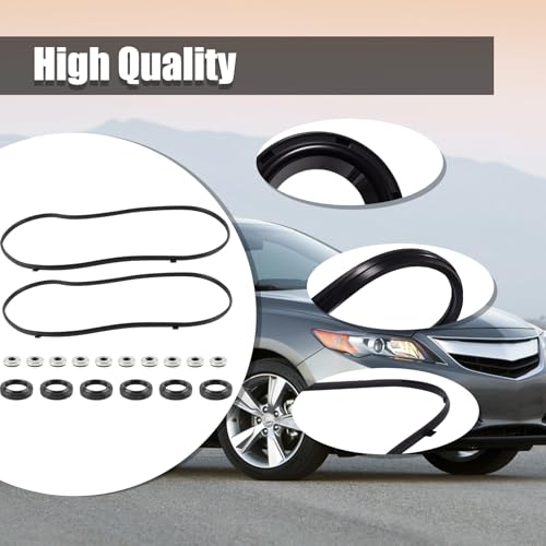 Image of VS50607R Engine Valve Cover Gasket Set for Honda Accord Odyssey Pilot Ridgeline 2003 2004 2005 2006 2007 2008, for Acura MDX RL TL Saturn Vue 3.0L 3.2L 3.5L 2003-2010, Replace 036-1708 12341RCAA01
