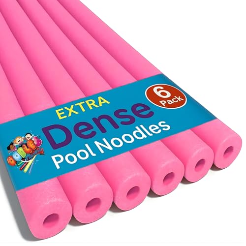 Oodles of Noodles Deluxe Foam Pool Swim Noodles - 6 Pack 52 Inch Bulk Pack
