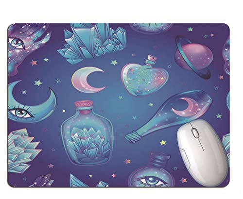 Preisvergleich Produktbild Gaming-Mauspad, Sterne Und Augen Der Mondgletscherflasche, Verschleißfestes Gummi, Gaming-Mauspad Für Laptops Im Büro