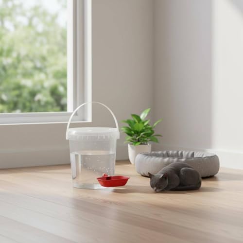 Image of No Power Needed Feline Dog Water Fountain Large Capacity