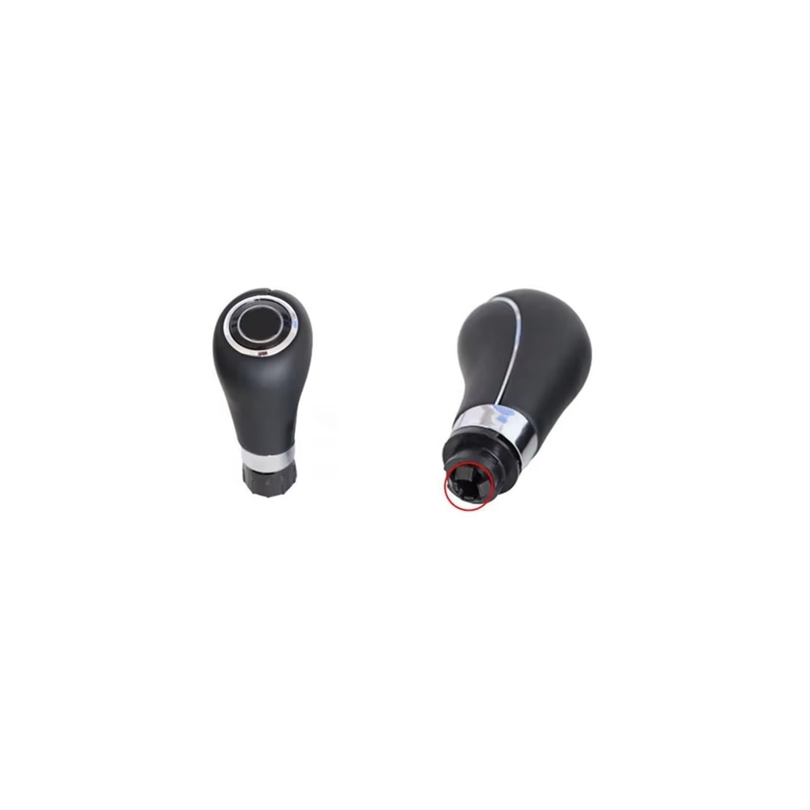 Axexnejv Small Hole 8Mm Shift Gear Lever Knob For Benz W204 C204 C63 C300 C250 W207 A207 W212 2008-2014 Automatic Shift Gear Shifter Knob Boot Gear Shifter Knob Handle(Small Hole 8Mm)