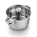Cook N Home Stainless Steel Saucepan Double Boiler Steamer, 4Qt, Silver