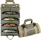 Organizer Portautensili a Rotolo con 6 Tasche, Custodia in Tessuto Oxford Resistente, Porta Attrezzi Compatto e Portatile per Meccanici, Elettricisti e Fai da Te