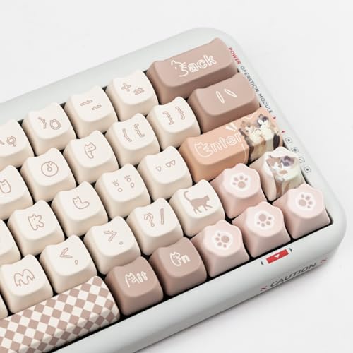 Amazon | かわいいラグドール猫テーマ昇華キーキャップ、MAO 