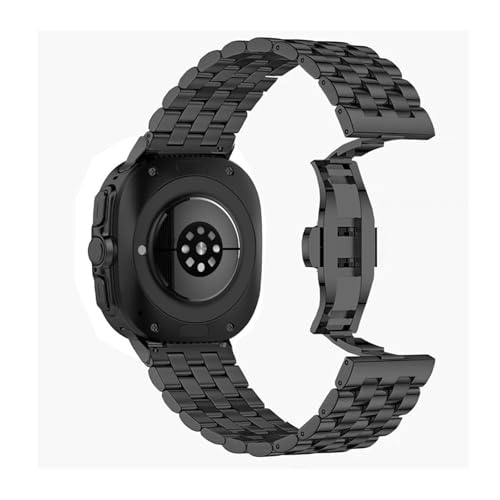 Stainless steel strap suitable for Samsung Galaxy Watch7 Ultra 47mm five bead metal for Galaxy Watch Ultra NO Gaps Curved End business wristband Strap Accessories3