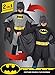 Ciao 11720.5-7 Batman 2 en 1 (Classic/Dark Knight) - Disfraz de DC Comics (talla 10-12 años) con músculos pectorales acolchados para bebé, negro, Girgio