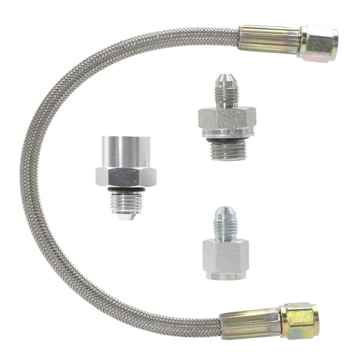 Oil Pressure Sensor Relocation Adapter Hose Kit Fit for C5 C6 Corvette GM LS LS1 LS2 LS3 LS6 LS7 LS9 LSX 5.3L 6.0L 6.2L Chevy Silverado Tahoe GMC Sierra Yukon Cadillac Escalade Buick Suburban