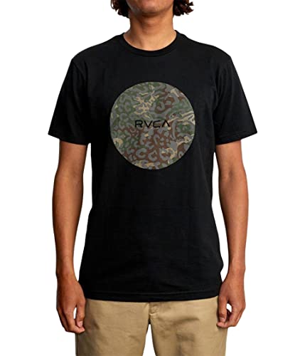Rvca Mens Motors Tee - Black (Avyzt00598) Medium #TOP21