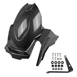S JWHSMV for GSX-8S GSX-8R GSX-8TT 2026 2023-2025 Motorcycle Rear Hugger Fender Rear Mudguard Extension Splash Guard Wheel Protection（Carbon Fiber）
