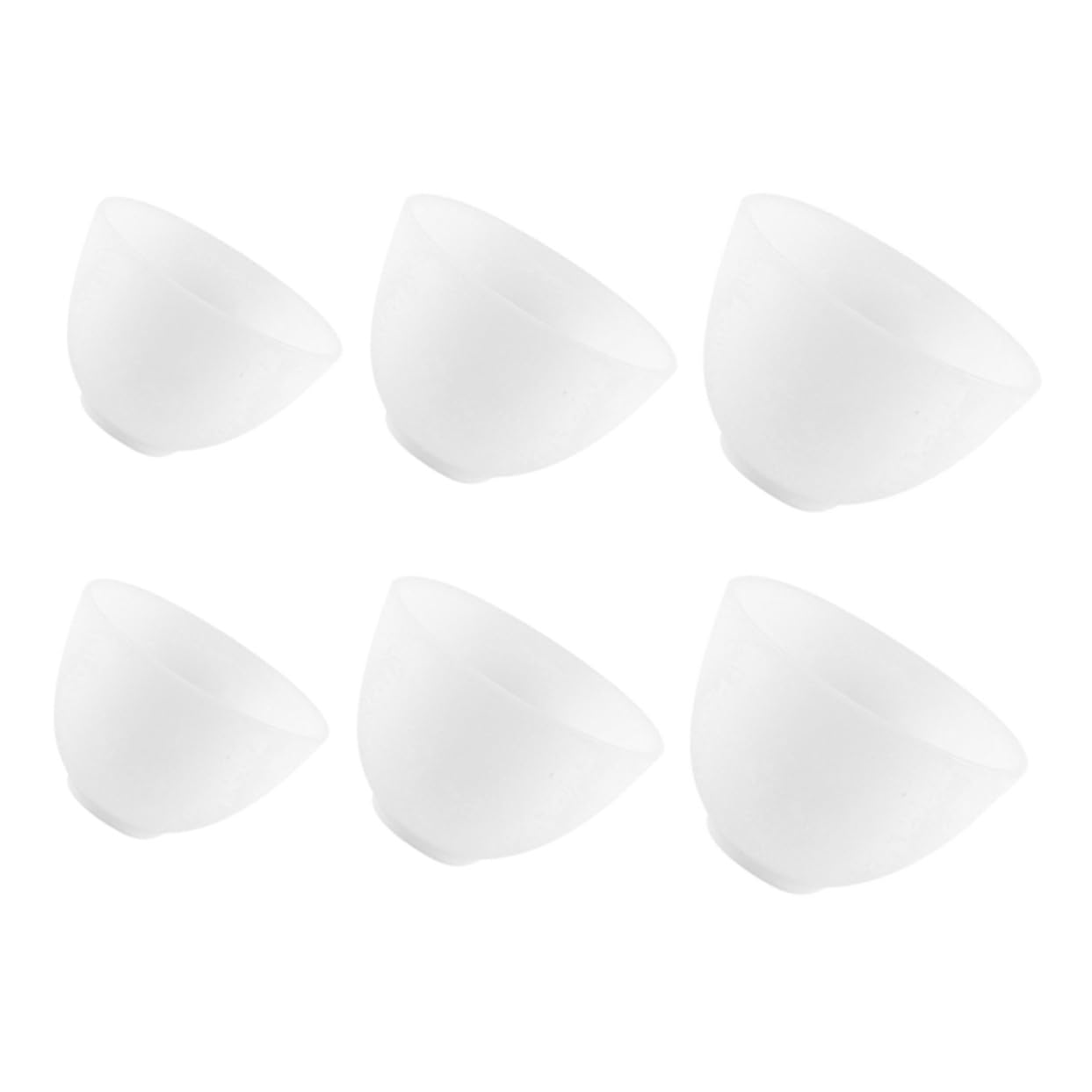 Baluue Non-slip Silicone Bowl for Face Mask 6pcs Set Multifunctional Beauty Tool