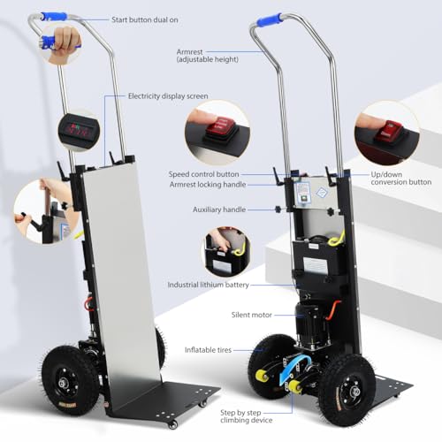 Carretilla eléctrica plegable ULTECHNOVO 1200W para escaleras miniatura 6