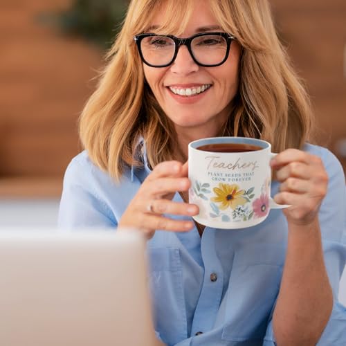 Image of WITH LOVE Ceramic Coffee Mug: Teachers Plant Seeds That Grow, Large, 14oz