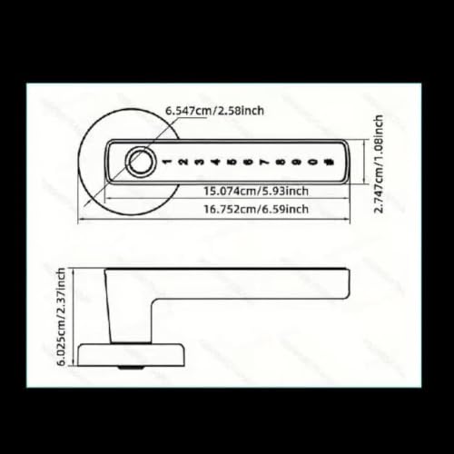 Serrure poignée empreinte digitale code carte clé porte maison bureau - 4