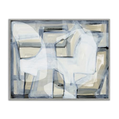Modern Layered Geometric Shapes, 16 x 20 Inch Framed Giclée Print