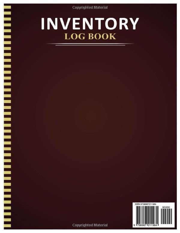 Miniatura 2 de Inventory Log Book Simple Inventory Log Notebook For Small Business and Personal Use - 100+ Pages (8.5" x 11" Inches)