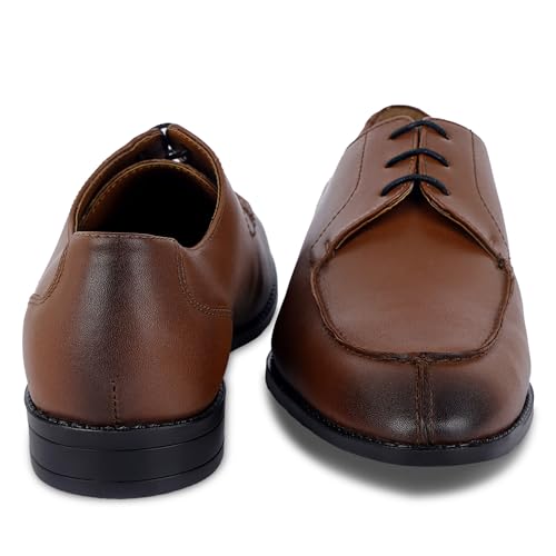 Image of LOUIS STITCH Derby Formal Shoes for Men | Lace-Up Front Cut | Ideal for Business, Casual, Parties (RGFCBU)