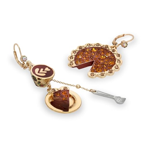 Betsey Johnson Womens Pumpkin Pie Mismatch Earrings4