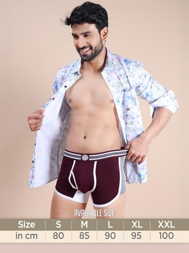 Image of RUPA Colors Mens Premium Sporty Front Open Mini Trunks| Breathable Fabric | Super Stretchable | Pack of 2
