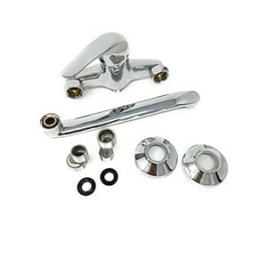 TEMPO DI SALDI Rubinetto a Muro per Lavello Cucina Miscelatore Vasca Canna Alta Ottone Cromato