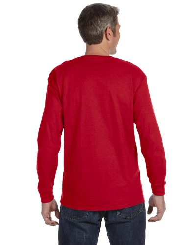 Image of Hanes Mens 6.1 oz. Tagless ComfortSoft Long-Sleeve T-Shirt (5586)