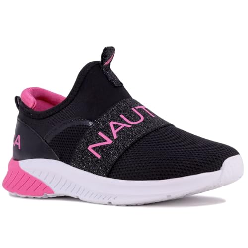 Nautica Kids Girls' Fashion Sneakers - Kappil Running Shoes In Black Rainbow - View #9