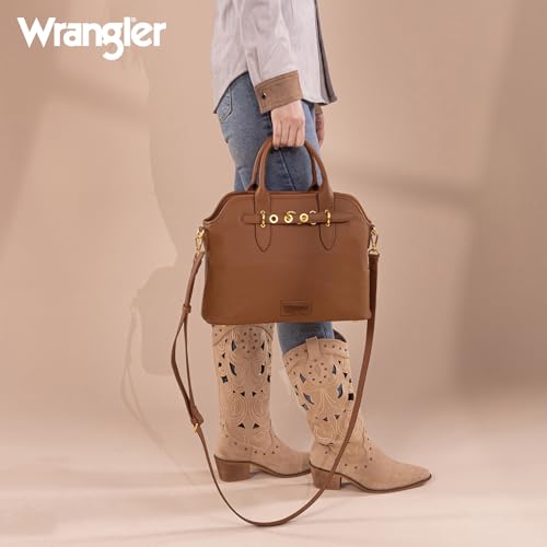 Wrangler Medium Tote Bags for Women and Women Small Leopard Print Credit Wallet Set3