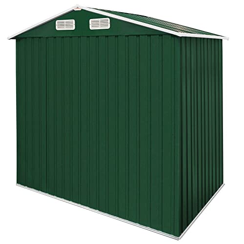 HLJMAQ XXL Gerätehaus Geräteschuppen 5m² Metall Gartenhaus Schiebetür 8,4m³ – Bild 7