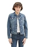Klassische Basic-Jeansjacke mit Brusttaschen und seitlichen Eingrifftaschen Mit leichten, aufgerauten Destroyed-Details am Saum