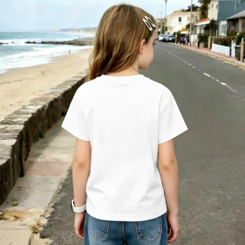 Image of Graphic Shirts for Girls Cute Bow T Shirt Kids Toddler Holiday Tshirt Vacation Trip Summer Tee Cotton Tops